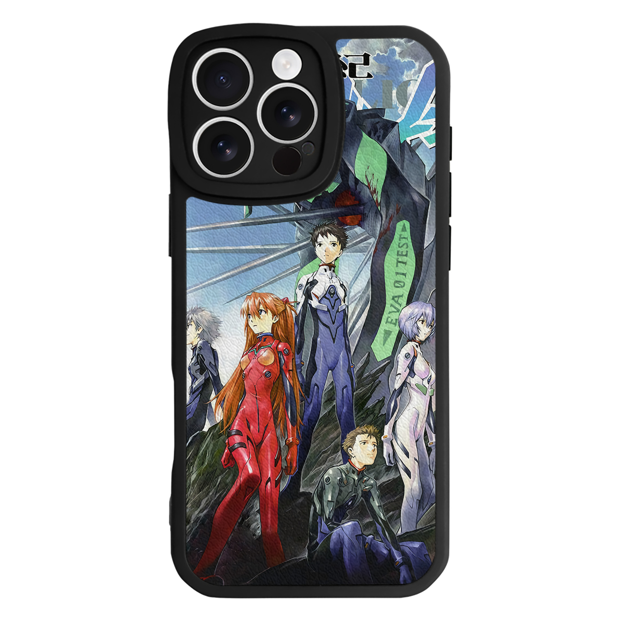 （画像用） EVA 新世紀エヴァンゲリオン 【iPhone 16シリーズ対応】シリコンスマホケース（レザー調） 材質：シリコン